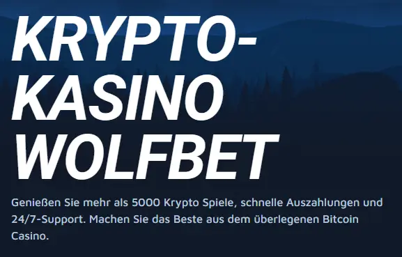 WolfBet Casino banner app